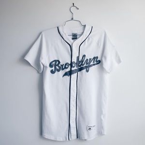 Majestic White and Blue Women's Jersey